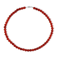 Collar en plata con Ónix rojo