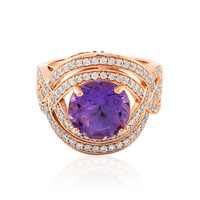 Anillo en plata con Amatista