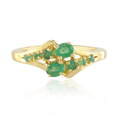 Anillo en plata con Esmeralda de Zambia