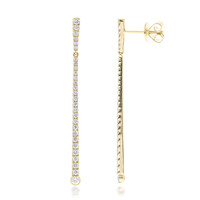 Pendientes en oro con Diamante I1 (H)  (CIRARI)
