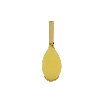 Colgante en plata con Ámbar báltico (dagen)