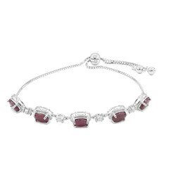 Brazalete en plata con Rubí