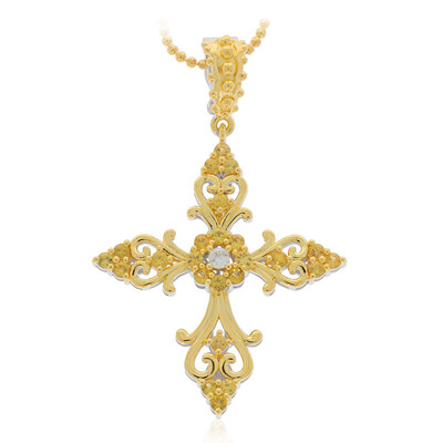 Collar en plata con Zafiro amarillo (Dallas Prince Designs)