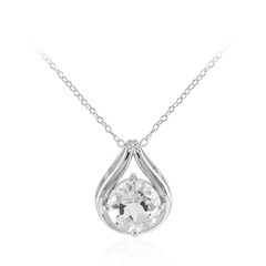 Collar en plata con Topacio blanco