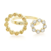 Anillo en plata con Granate mandarina