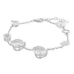 Brazalete en plata con Cuarzo blanco (TPC)