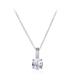 Collar en plata con Topacio blanco