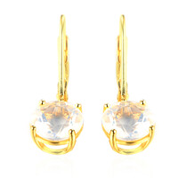 Pendientes en plata con Cuarzo azul lunar