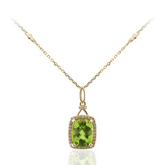 Collar en oro con Peridoto de Dashihe (CIRARI)