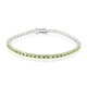 Brazalete en plata con Peridoto de Birmania