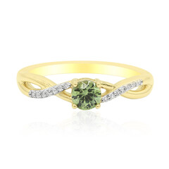 Anillo en oro con Demantoide de Madagascar (John Ferry)
