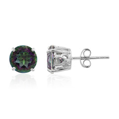 Pendientes en plata con Cuarzo místico