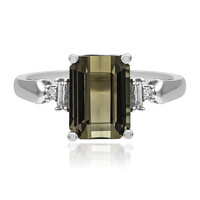 Anillo en oro con Turmalina neón del Congo (CIRARI)