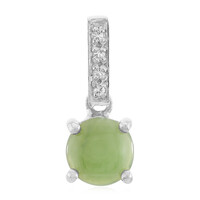 Colgante en plata con Crisoprasa imperial