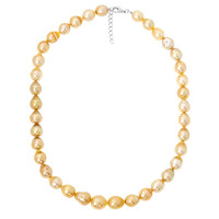 Collar en plata con Perla dorada del mar del sur (TPC)