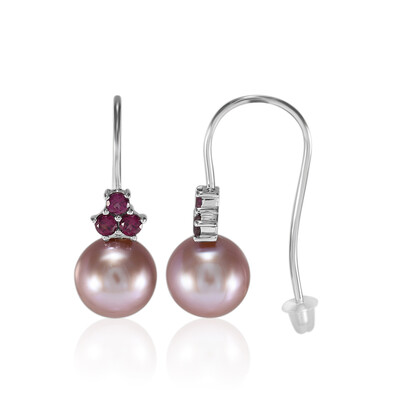 Pendientes en plata con Perla Ming (TPC)