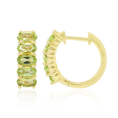 Pendientes en plata con Peridoto