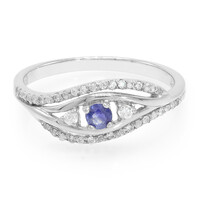 Anillo en plata con Zafiro de Kanchanaburi