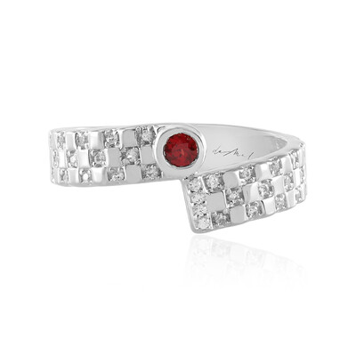 Anillo en plata con Rubí de Tanzania (de Melo)