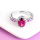 Anillo en plata con Rodolita del Valle Rift