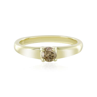 Anillo en oro con Diamante champán I2
