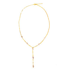 Collar en plata con Perla blanca Freshwater (Joias do Paraíso)