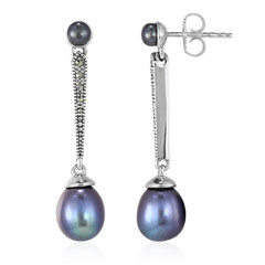 Pendientes en plata con Perla Freshwater (TPC)