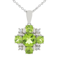 Collar en plata con Peridoto