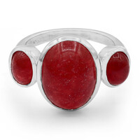Anillo en plata con Jade