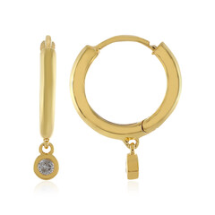 Pendientes en plata con Diamante I4 (J)