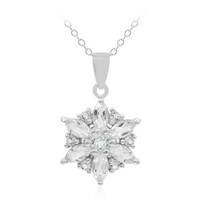 Collar en plata con Topacio blanco