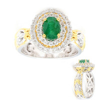 Anillo en plata con Esmeralda de Zambia (Gems en Vogue)