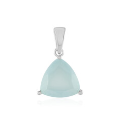 Colgante en plata con Calcedonia agua
