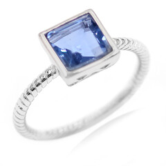 Anillo en plata con Fluorita de color cambiante