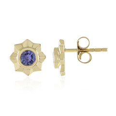 Pendientes en oro con Tanzanita AAA (de Melo)