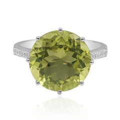 Anillo en plata con Cuarzo del Ouro Verde (Tenner Diniz)