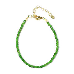 Brazalete en plata con Diópsido de Rusia