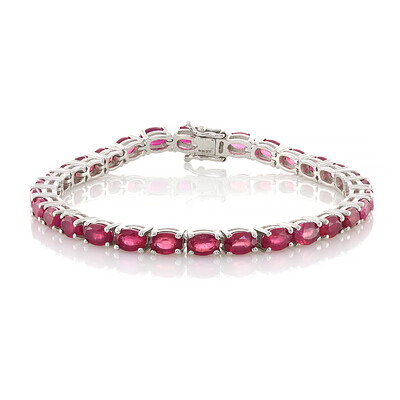 Brazalete en plata con Rubí de Madagascar