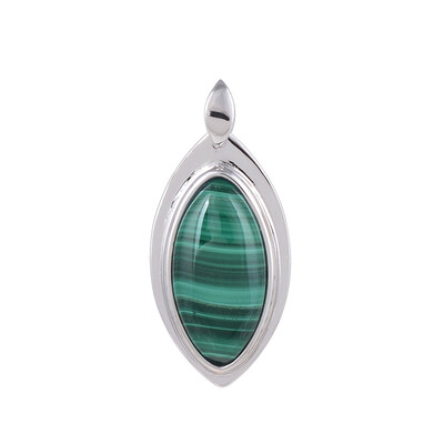 Colgante en plata con Malaquita