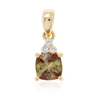 Colgante en oro con Andalucita