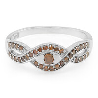 Anillo en plata con Diamante fantasía