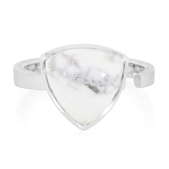 Anillo en plata con Howlita