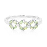 Anillo en plata con Alejandrita de Brasil