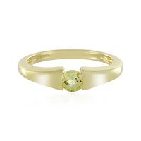Anillo en plata con Cuarzo del Ouro Verde