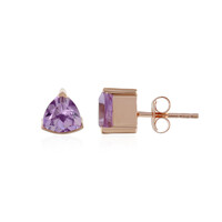 Pendientes en plata con Amatista Rosa de Francia