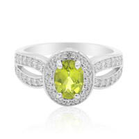 Anillo en plata con Peridoto