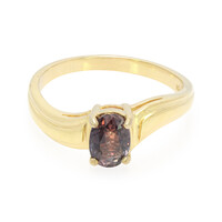 Anillo en plata con Zafiro color cambiante no calentado