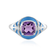 Anillo en plata con Amatista