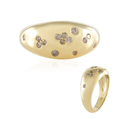 Anillo en plata con Diamante chocolate I2