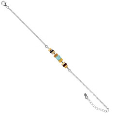 Brazalete en plata con Turquesa